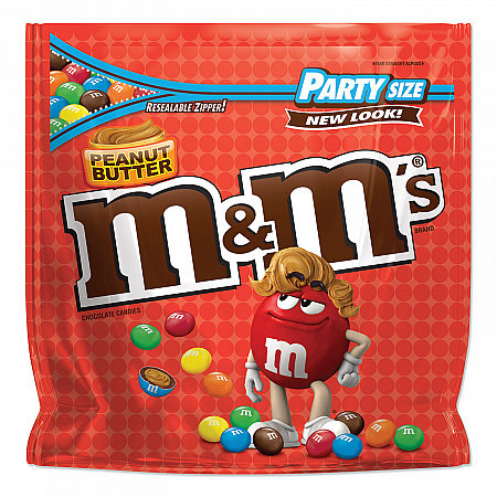 Chocolate Candies, Peanut Butter, 38 oz Resealable Bag (55085)