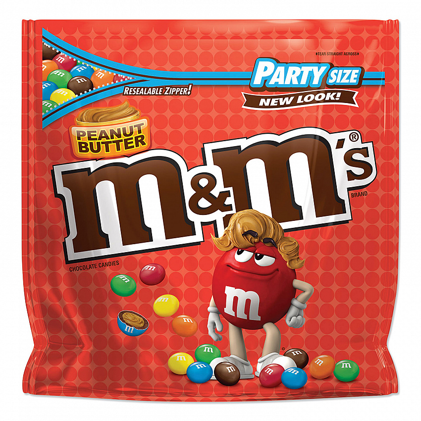 Chocolate Candies, Peanut Butter, 38 oz Resealable Bag (55085)