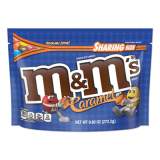 M & M's Chocolate Candies, Caramel, 9.6 oz Resealable Bag (50887)