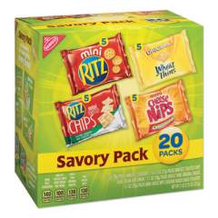 Nabisco Savory Variety Pack, Assorted Cracker Varieties and Sizes, 20/Carton (2721148)