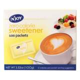 N'Joy Yellow Sucralose Zero Calorie Sweetener Packets, 1 g Packet, 100 Packets/Box (83199)