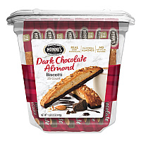 Biscotti, Dark Chocolate Almond, 0.85 oz Individually Wrapped, 25/Pack (NSD97651)