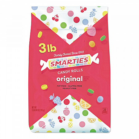 Smarties Candy, Assorted Flavors, 3 lb (CDY00486)