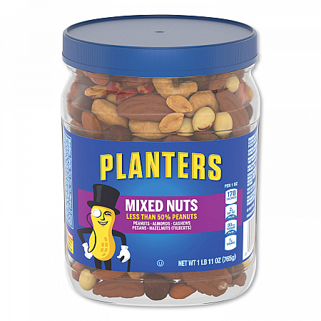 Salted Mixed Nuts, 27 oz Canister (01857)