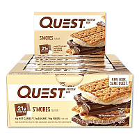 Protein Bars, S'mores, 2.12 oz Bar, 12 Bars/Box (00123)