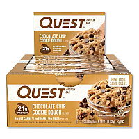 Protein Bars, Chocolate Chip Cookie Dough, 2.12 oz Bar, 12 Bars/Box (00003)