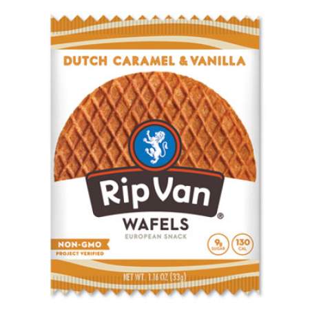Rip Van Wafels - Single Serve, Dutch Caramel and Vanilla, 1.16 oz Pack, 12/Box (24307172)