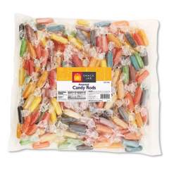 Snack Jar Mini Hard Candy Rods, Assorted, 2.7 lb Bag, Approximately 65 Pieces (1680286)