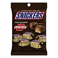 Minis Size Chocolate Bars, Milk Chocolate, 4.4 oz Pack, 12 Packs/Carton (MMM01502)