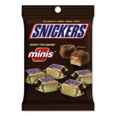 Snickers Minis Size Chocolate Bars, Milk Chocolate, 4.4 oz Pack, 12 Packs/Carton (903939)