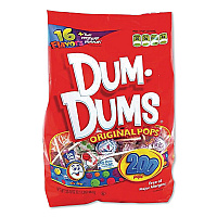 Dum-Dum-Pops, Assorted, Individually Wrapped, 33.9 oz, 200/Pack (SPN71)