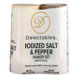Delectables Salt and Pepper Shaker Combo, 4 oz Salt Dispenser and 1.5 oz Pepper Dispenser (GRN13060)