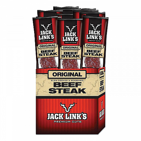 Beef Steak, Original, 1 oz Bag, 12/Box (02027)
