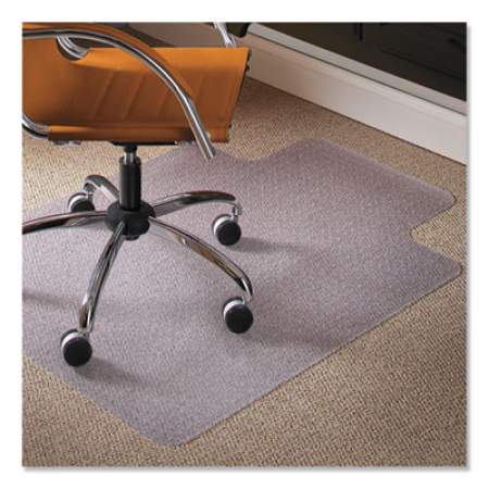 ES Robbins Natural Origins Chair Mat with Lip For Carpet, 45 x 53, Clear (141042)