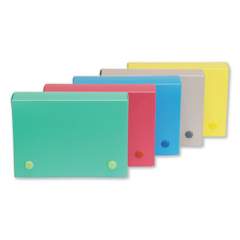 C-Line Index Card Case, Holds 200 4 x 6 Cards, 6.38 x 1.88 x 4.63, Polypropylene, Assorted Colors (58046)