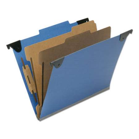 AbilityOne 7530016817011 SKILCRAFT Classification Folder, 2 Dividers, Letter Size, Royal Blue, 10/Box