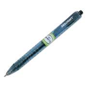 AbilityOne 7520016827164 SKILCRAFT Recycled Water Bottle Ballpoint Pen, Retractable, Medium 0.7 mm, Black Ink, Clear Barrel, Dozen