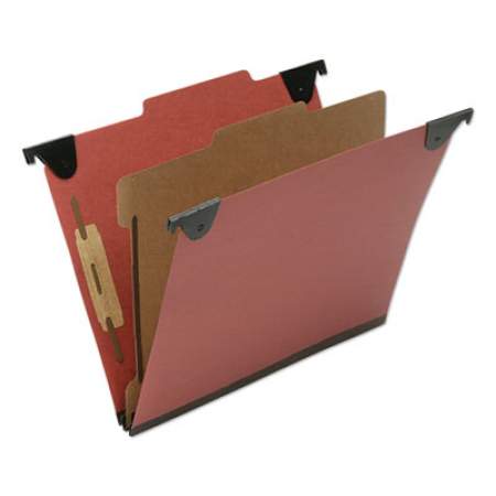 AbilityOne 7530016816249 SKILCRAFT Classification Folder, 1 Divider, Letter Size, Red, 10/Box
