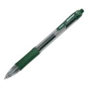 AbilityOne 7520016826563 SKILCRAFT Zebra Gel Pen, Retractable, Medium 0.7 mm, Green Ink, Clear Barrel, Dozen