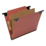 AbilityOne 7530016815829 SKILCRAFT Classification Folder, 1 Divider, Letter Size, Red, 10/Box