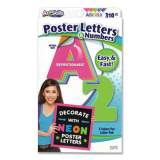 ArtSkills Neon Color Poster Letters and Numbers, 310/Pack (PA1464)