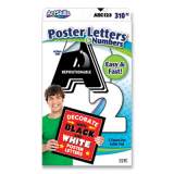 ArtSkills Black and White Poster Letters and Numbers, 10" h, 310/Pack (671525)