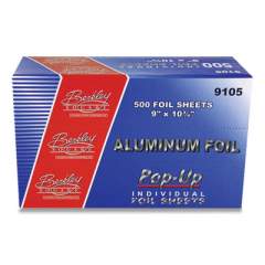 Berkley Square Pop-Up Aluminum Foil, 9" x 10", 500 Sheets/Pack, 6 Packs/Carton (2549417)