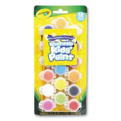 Crayola Washable Paint, 18 Assorted Colors, Interconnected 3 oz Cups (605550)