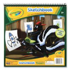 Crayola Wirebound Sketchbook, 75 lb, 9 x 9, White, 40 Sheets (764745)