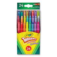 Crayola Twistables Mini Crayons, Assorted, 24/Pack (529824)
