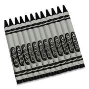 Crayola Bulk Crayons, Black, 12/Box (520836051)