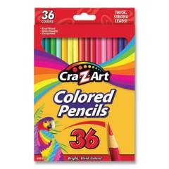 Cra-Z-Art Colored Pencils, 36 Assorted Lead/Barrel Colors, 36/Box (1543899)