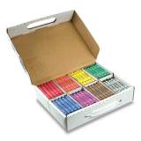 Prang Crayons, Large, 8 Colors, 200/Box (656896)