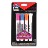 Elmer's Boardmate Wet Erase Chalk Markers, Broad Bullet Tip, Assorted Colors, 4/Pack (2798339)