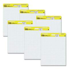 Post-it Easel Pads Super Sticky Self-Stick Easel Pads, Quadrille (1 sq/in), 25 x 30, White, 30 Sheets, 6/Pack (24343771)