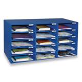Pacon Classroom Keepers Corrugated Mailbox, 31.5 x 12.88 x 16.38, Blue (637443)