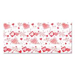 Pacon Corobuff Corrugated Paper Roll, 48" x 25 ft, Valentine Hearts (24392402)