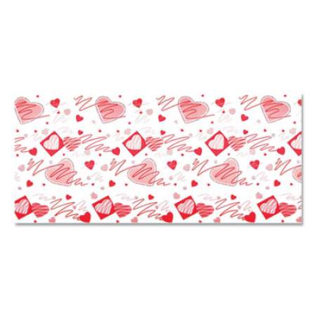 Pacon Corobuff Corrugated Paper Roll, 48" x 25 ft, Valentine Hearts (0012251)
