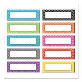 Teacher Created Resources Chevron Labels Magnetic Accents, 10 Assorted Colors, 4.75" x 1.5", 20/Pack (2696332)