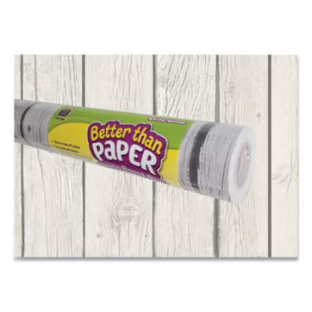Teacher Created Resources Better Than Paper Bulletin Board Roll, 4 ft x 12 ft, White Wood (24366097)