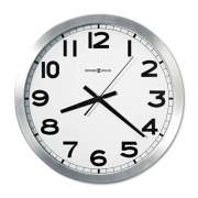 Howard Miller Spokane Wall Clock, 15.75" Overall Diameter, Silver Case, 1 AA (sold separately) (625450)