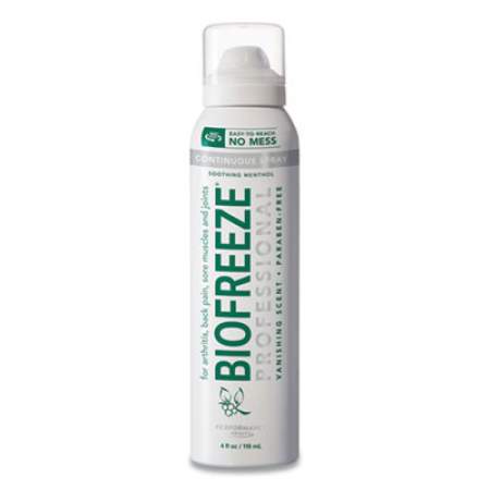 BIOFREEZE Professional Colorless Topical Analgesic Pain Reliever Spray, 4 oz Spray Bottle (104137)