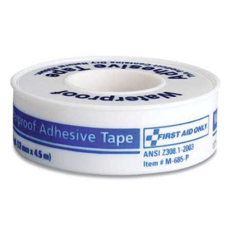 First Aid Only Waterproof-Adhesive Medical Tape with Dispenser, 1" Core, 1" x 15 ft, White (730015)