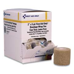 First Aid Only Bandage Wrap You Can Tear, 2" x 15 ft, 8/Box (71324)