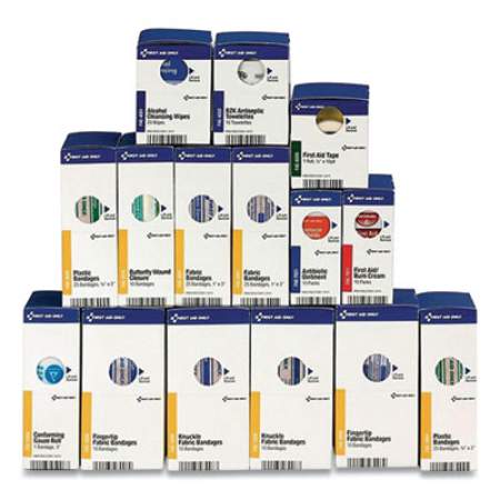 First Aid Only Refill for SmartCompliance General Business Cabinet, 15 Pieces (364133)