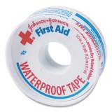 Johnson & Johnson Waterproof-Adhesive First Aid Tape, 1" Core, 0.5" x 10 yds, White (482353)