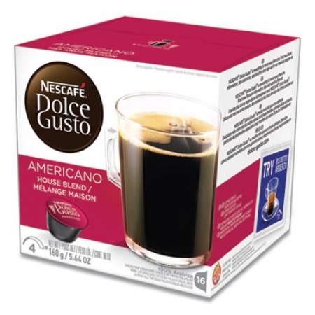 Nescafe Dolce Gusto Capsules, Americano, 16/Box (480607368)