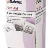 Safetec First Aid Triple Antibiotic Ointment, 0.03 oz Packet, 144/Box (376215)