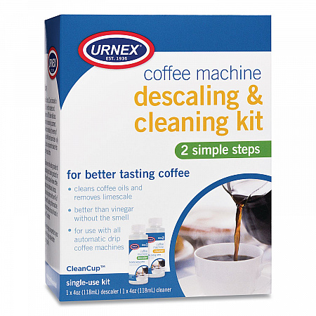 Coffee Machine Descaling and Cleaning Kit, 4 oz Descaler and 4 oz Cleaner (70560)
