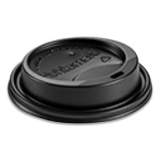 Huhtamaki Dome Sipper Hot Cup Lids, Fits 10 oz to 24 oz Hot Cups, Black, 1,000/Carton (89451)